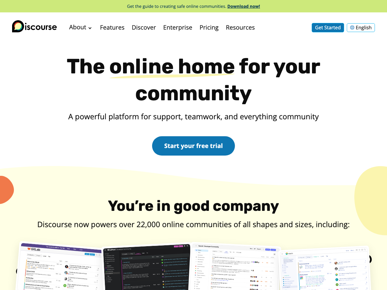 Discourse screenshot