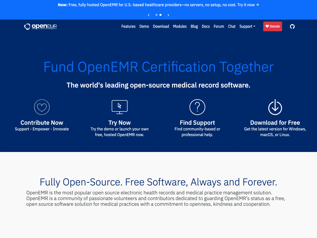 OpenEMR screenshot