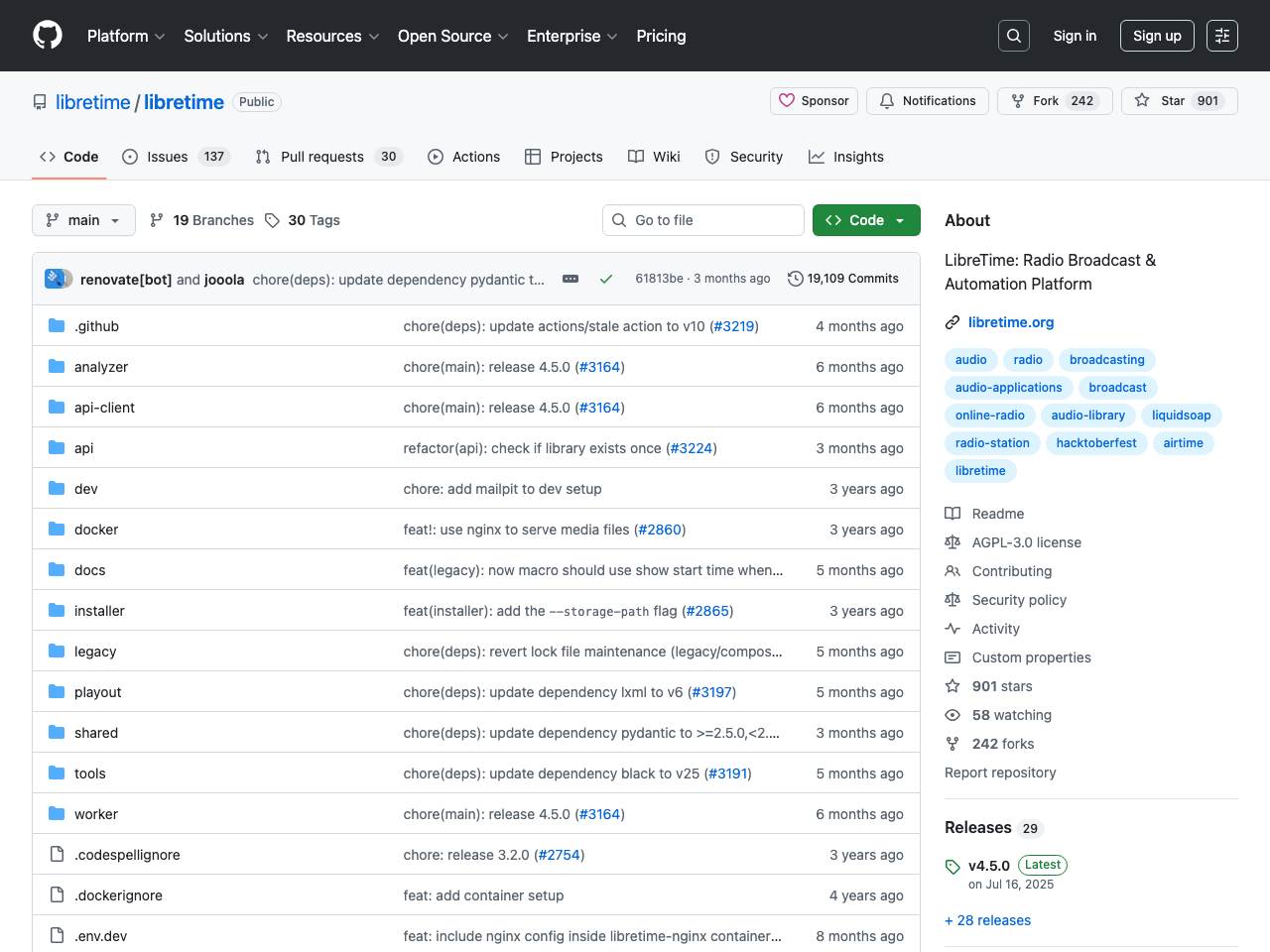 LibreTime screenshot
