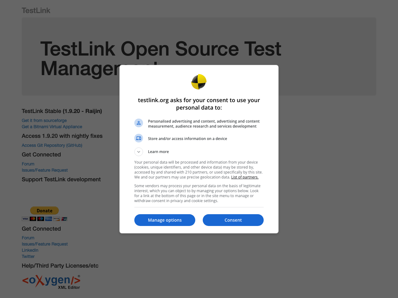 Testlink screenshot