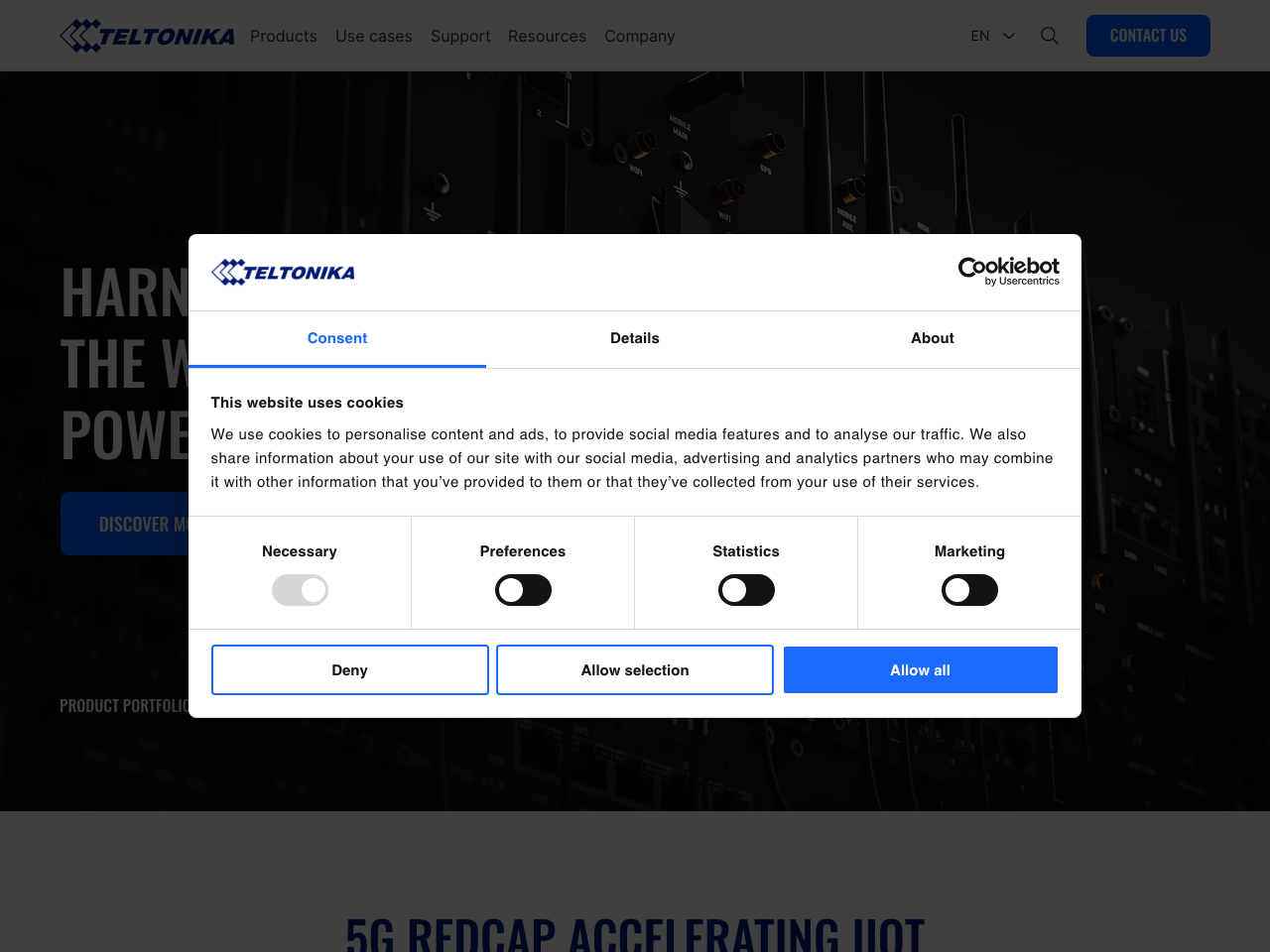 Teltonika Networks screenshot