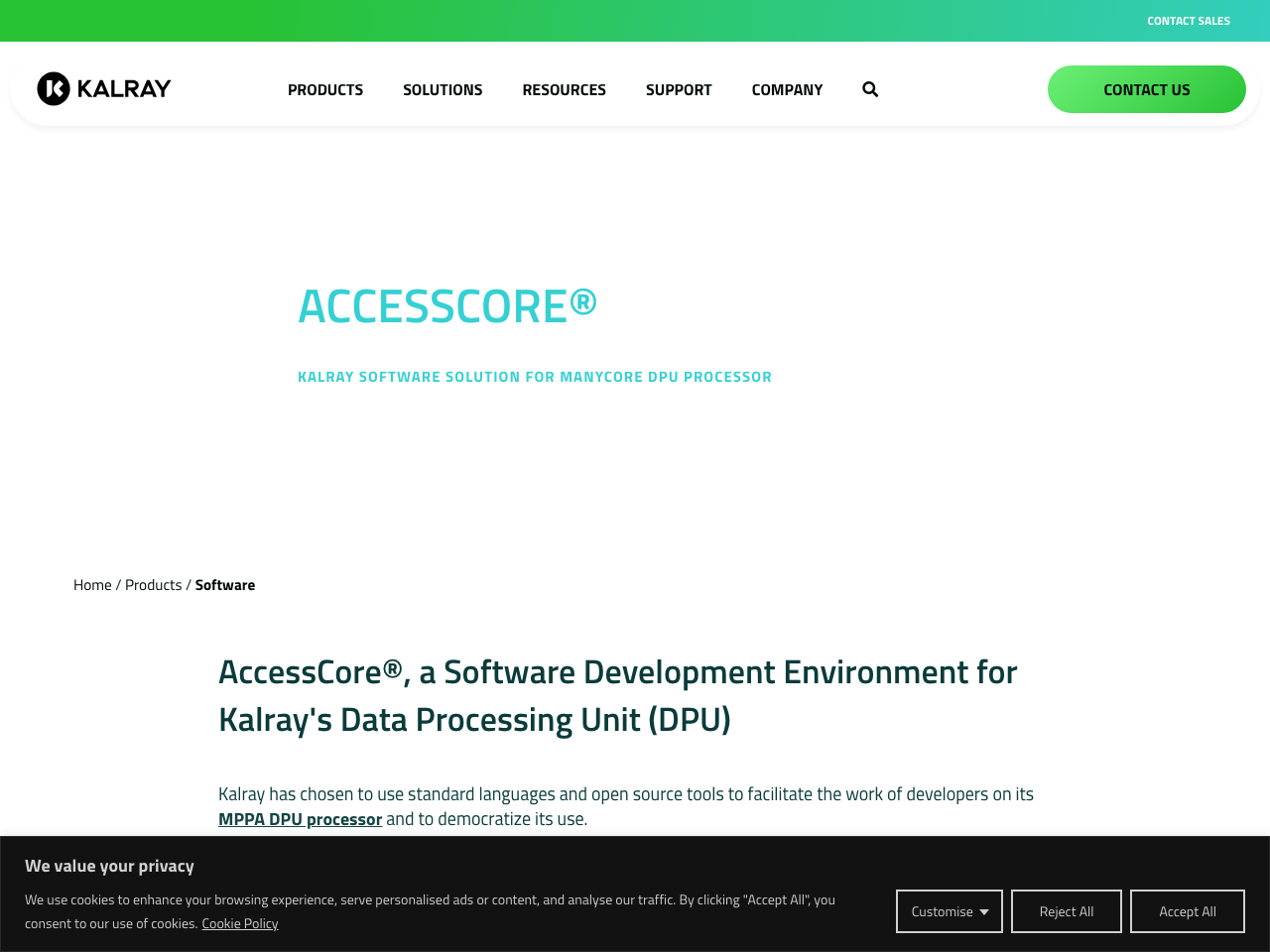 AccessCore® screenshot