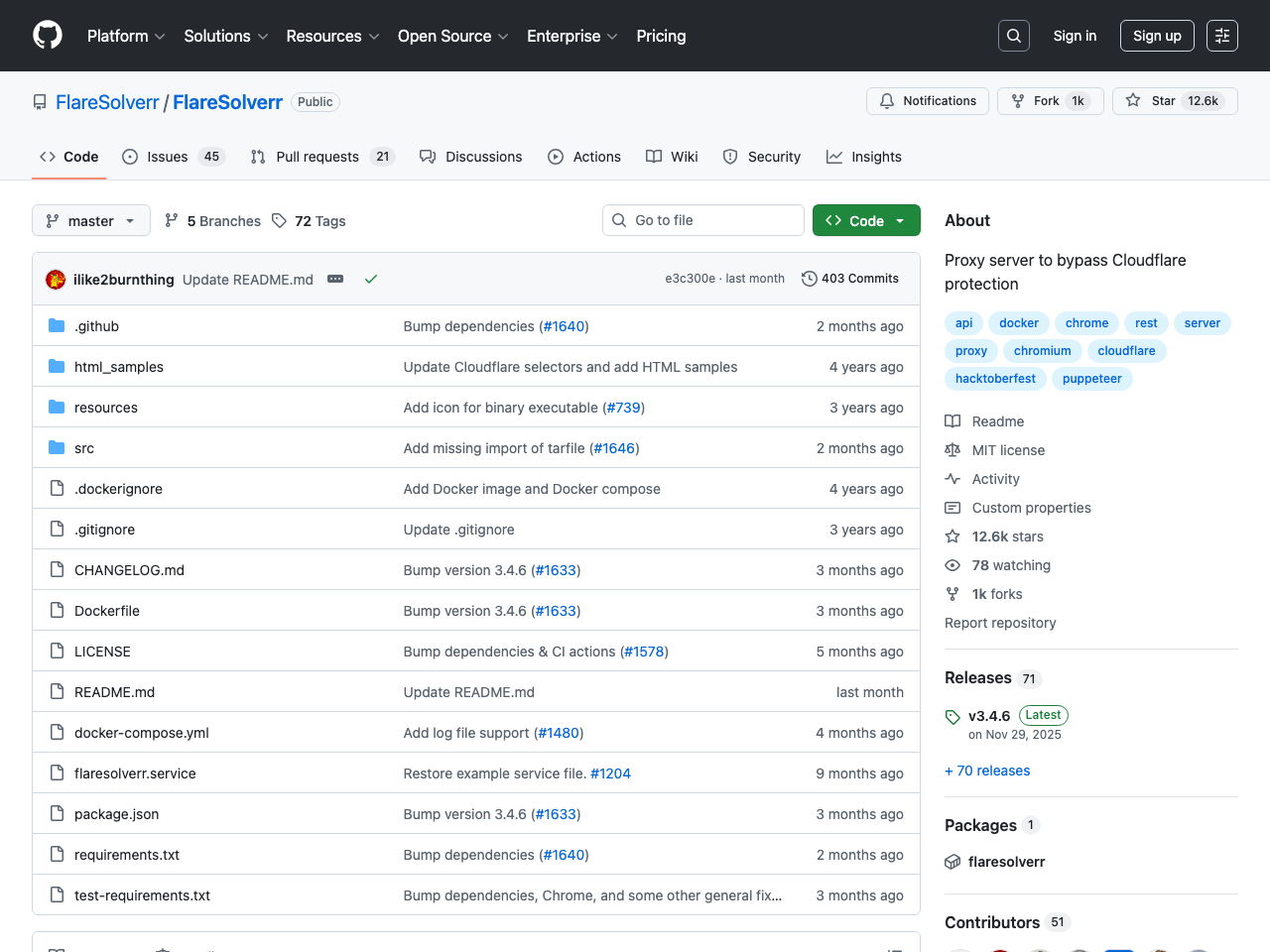 FlareSolverr screenshot