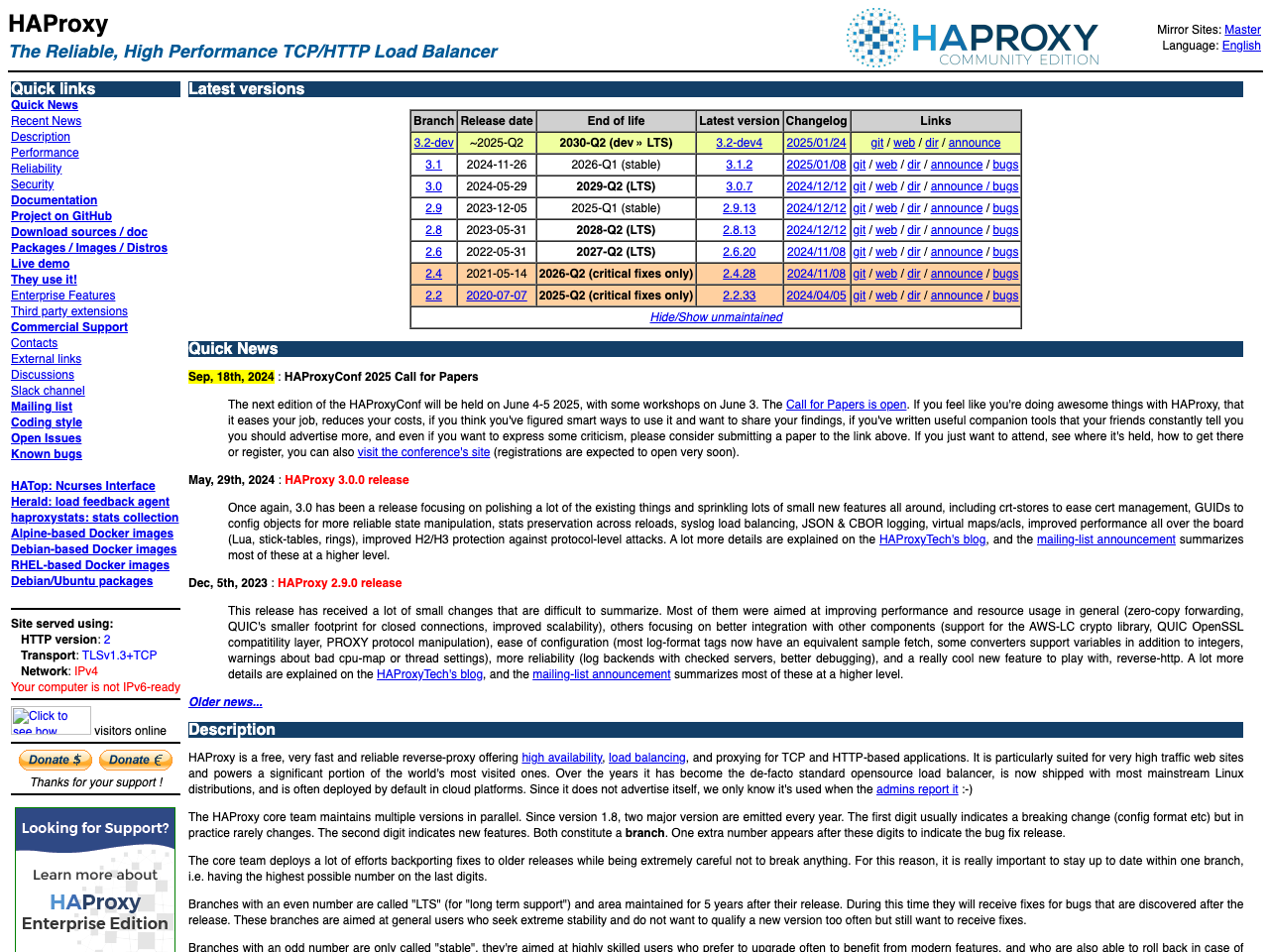 HAProxy screenshot