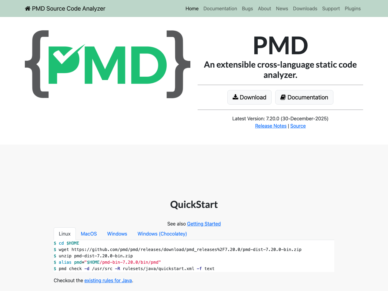 SonarQube Plugins : Pmd screenshot