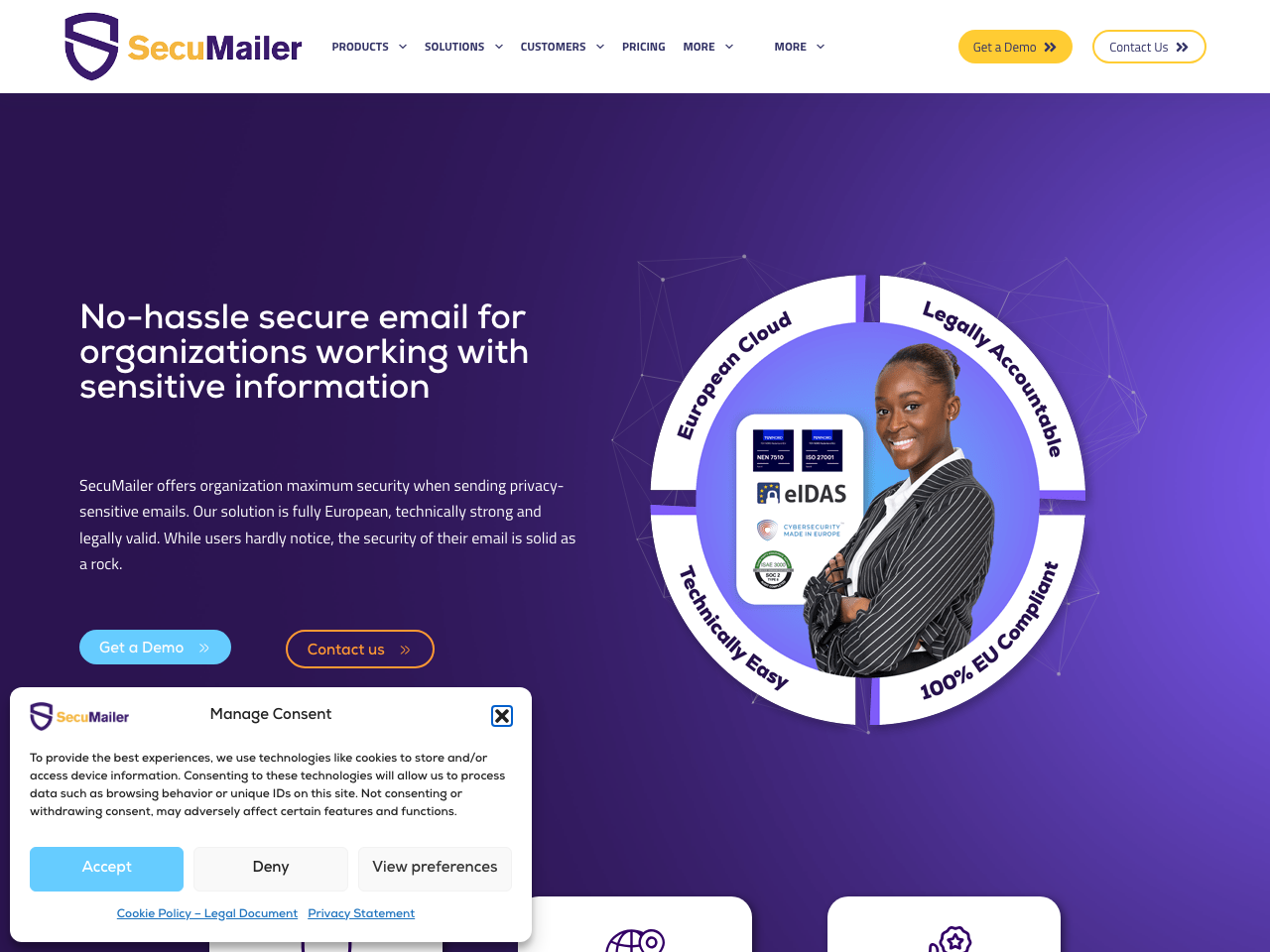 SecuMailer screenshot