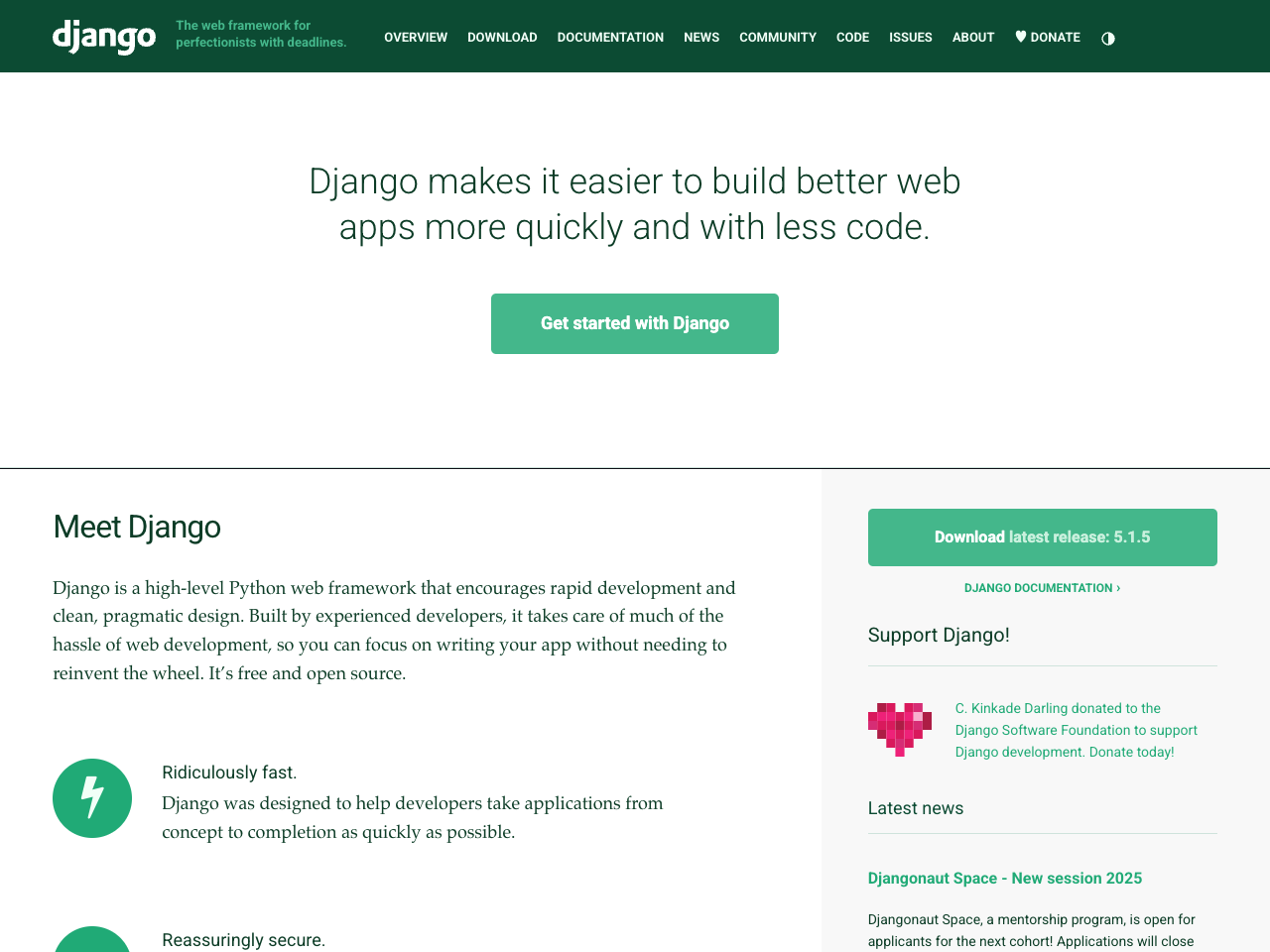 django screenshot