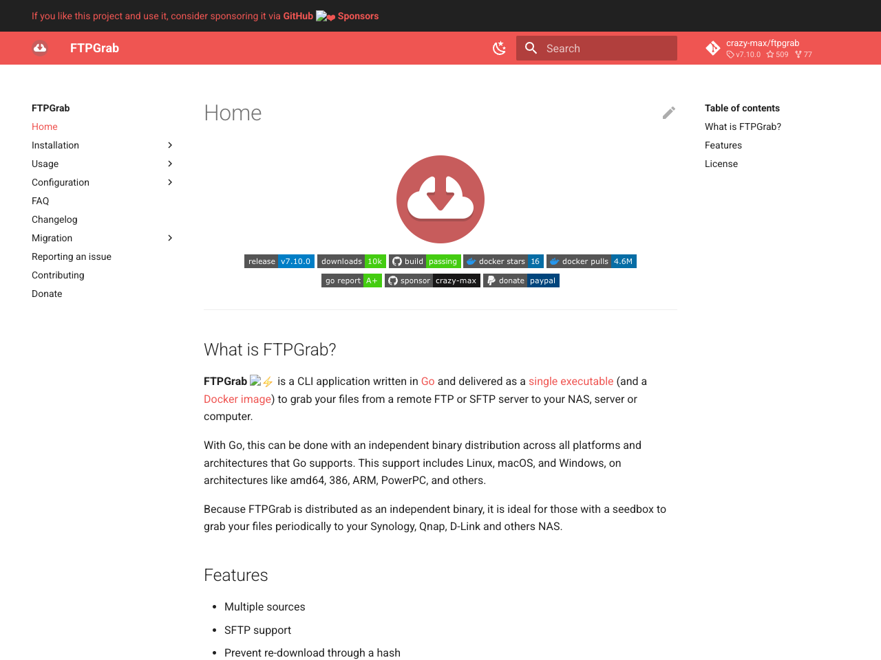 FTPGrab screenshot