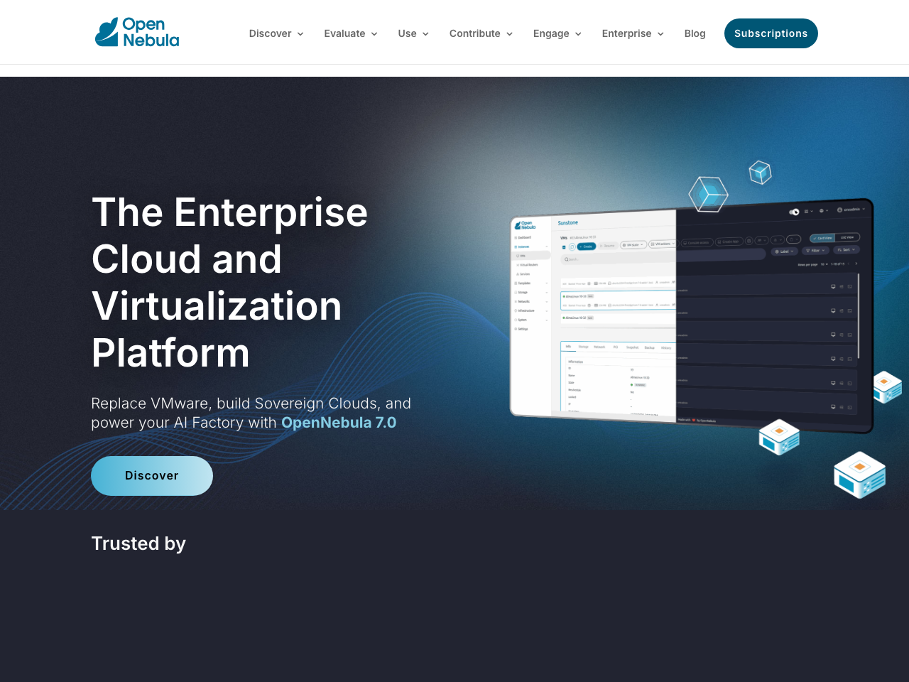 OpenNebula screenshot