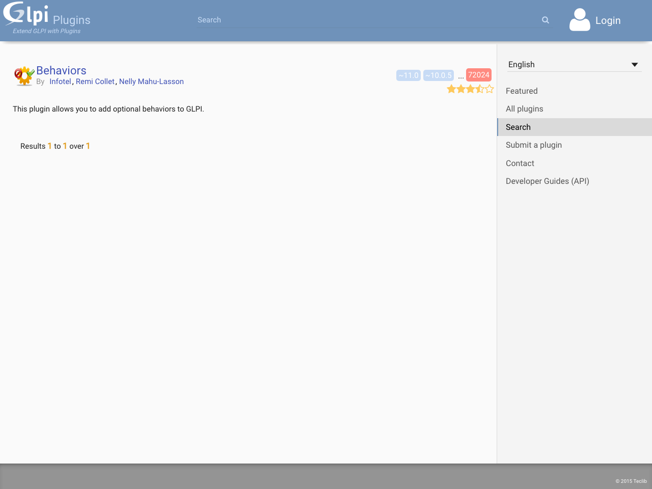 Behaviors (Comportements) screenshot