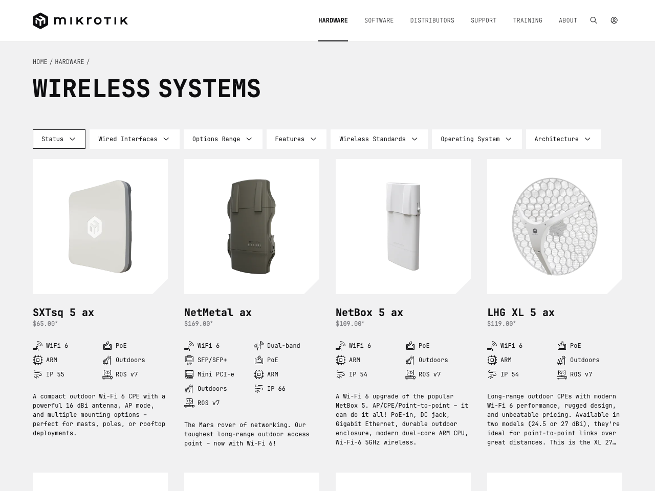 Mikrotik Wireless Systems screenshot
