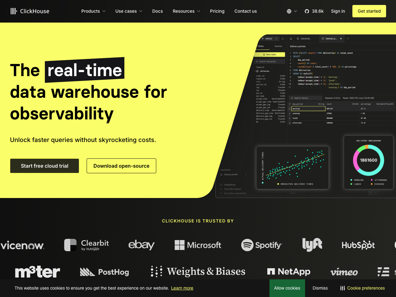 ClickHouse screenshot