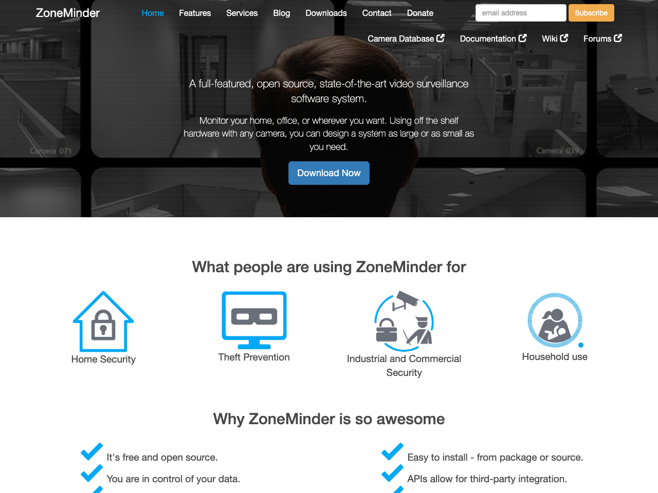 ZoneMinder screenshot