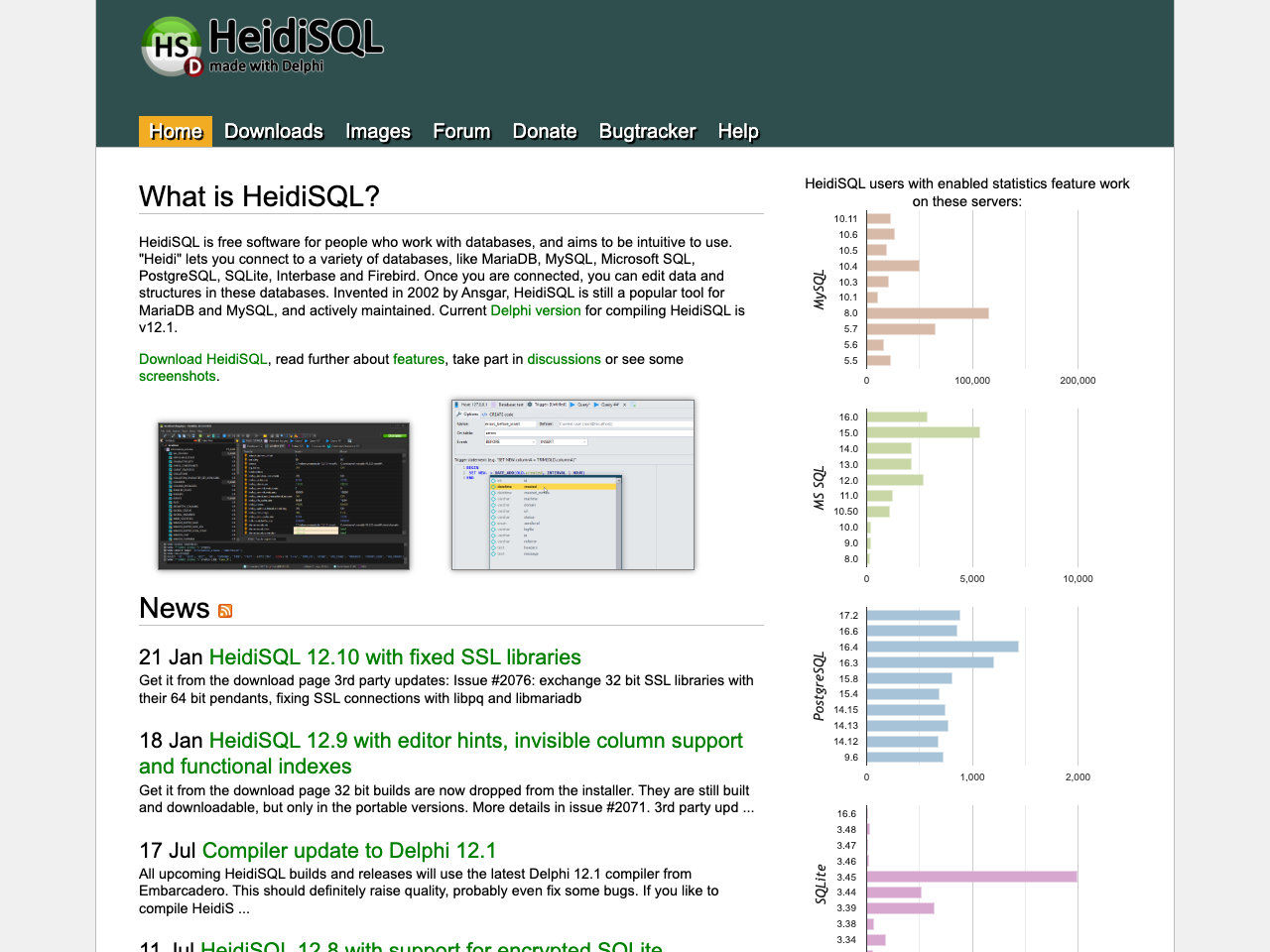 HeidiSQL screenshot