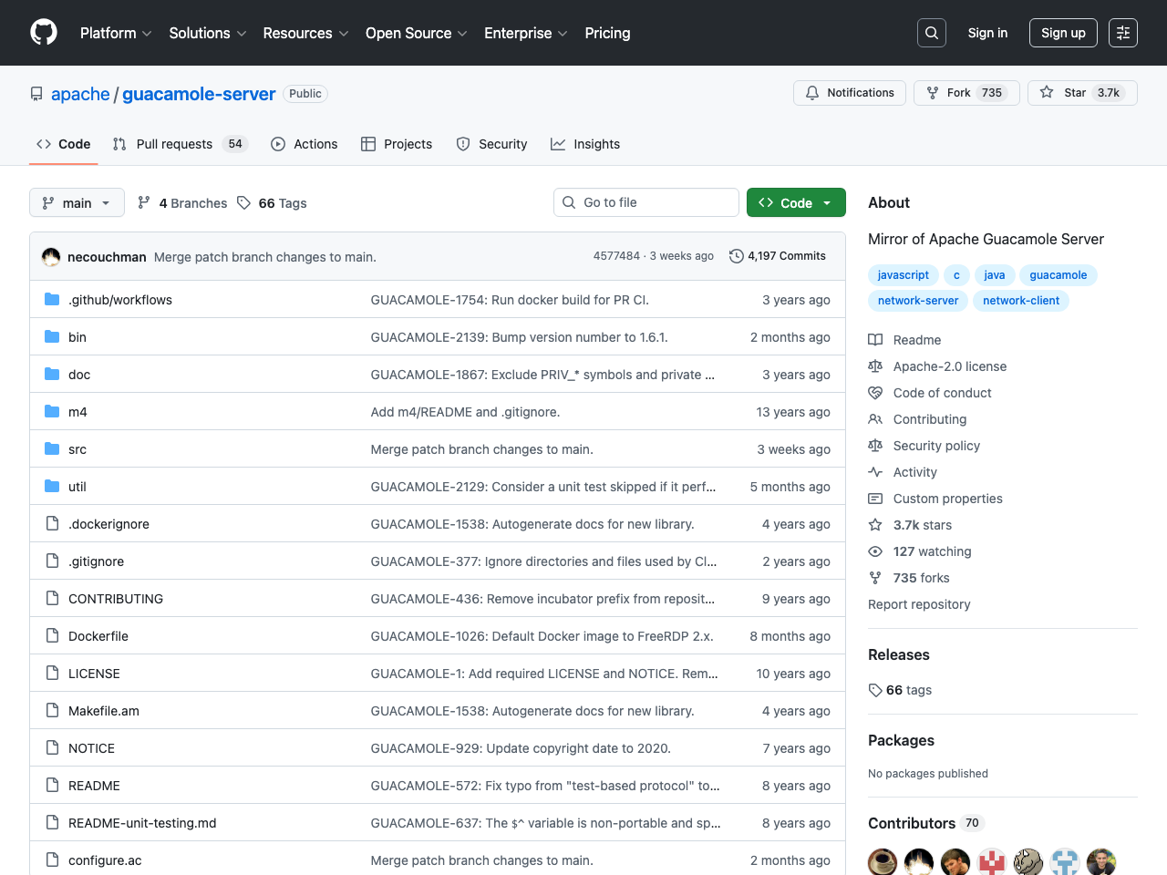 Guacamole screenshot