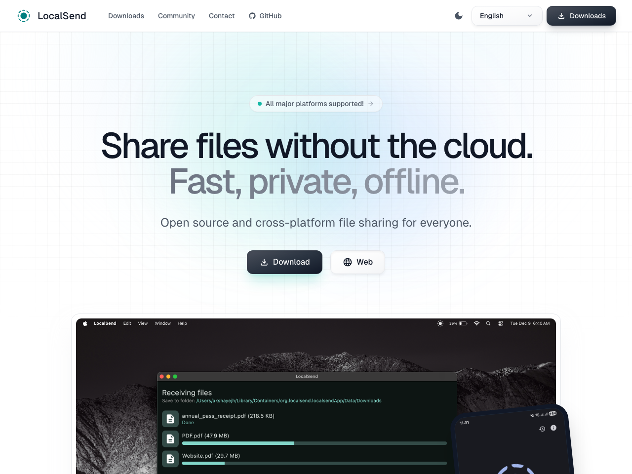 LocalSend screenshot