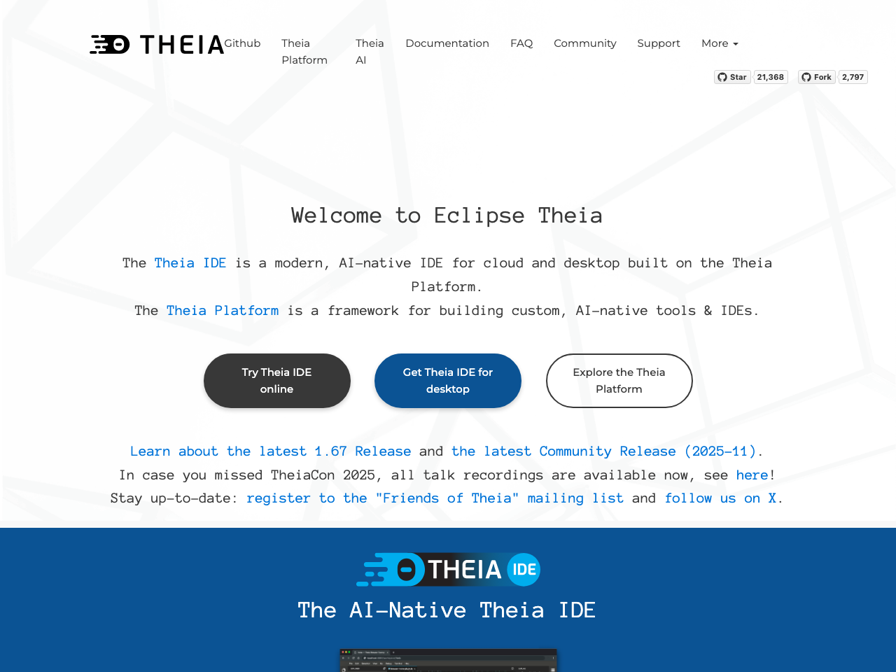 Theia screenshot