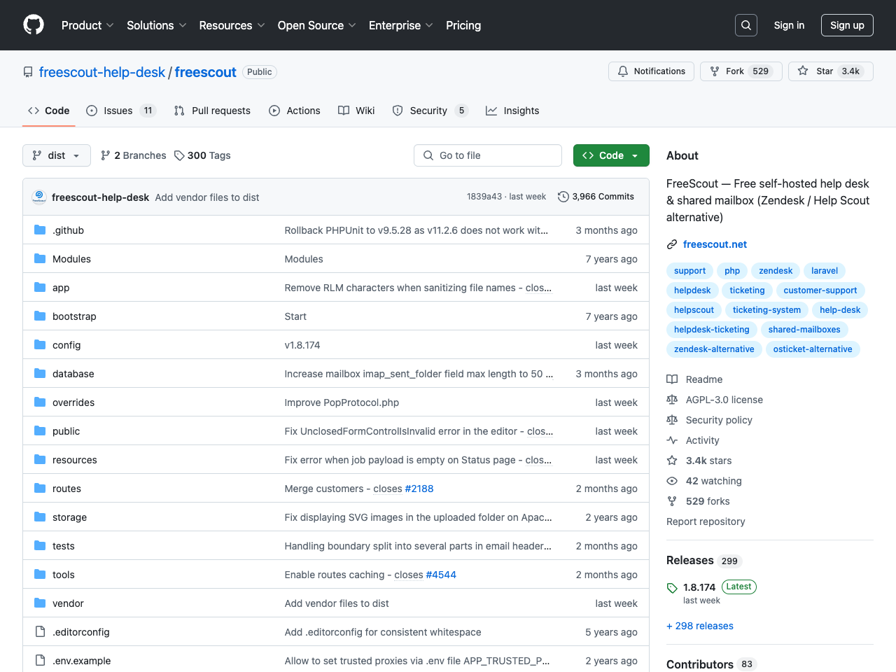 FreeScout screenshot