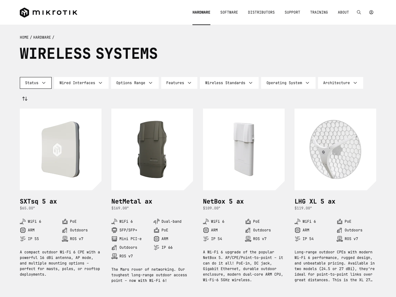 Mikrotik Wireless Systems screenshot