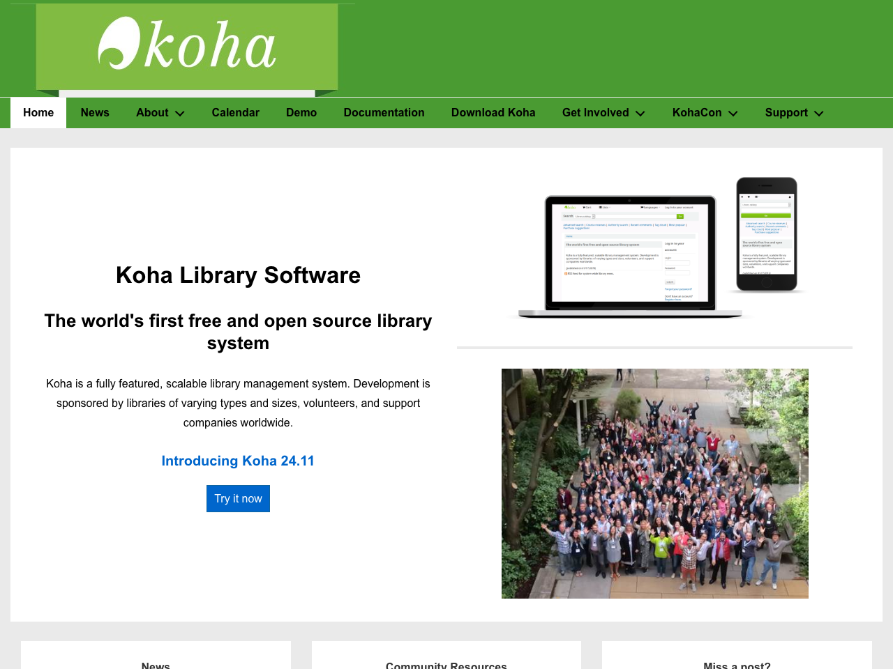 Koha screenshot