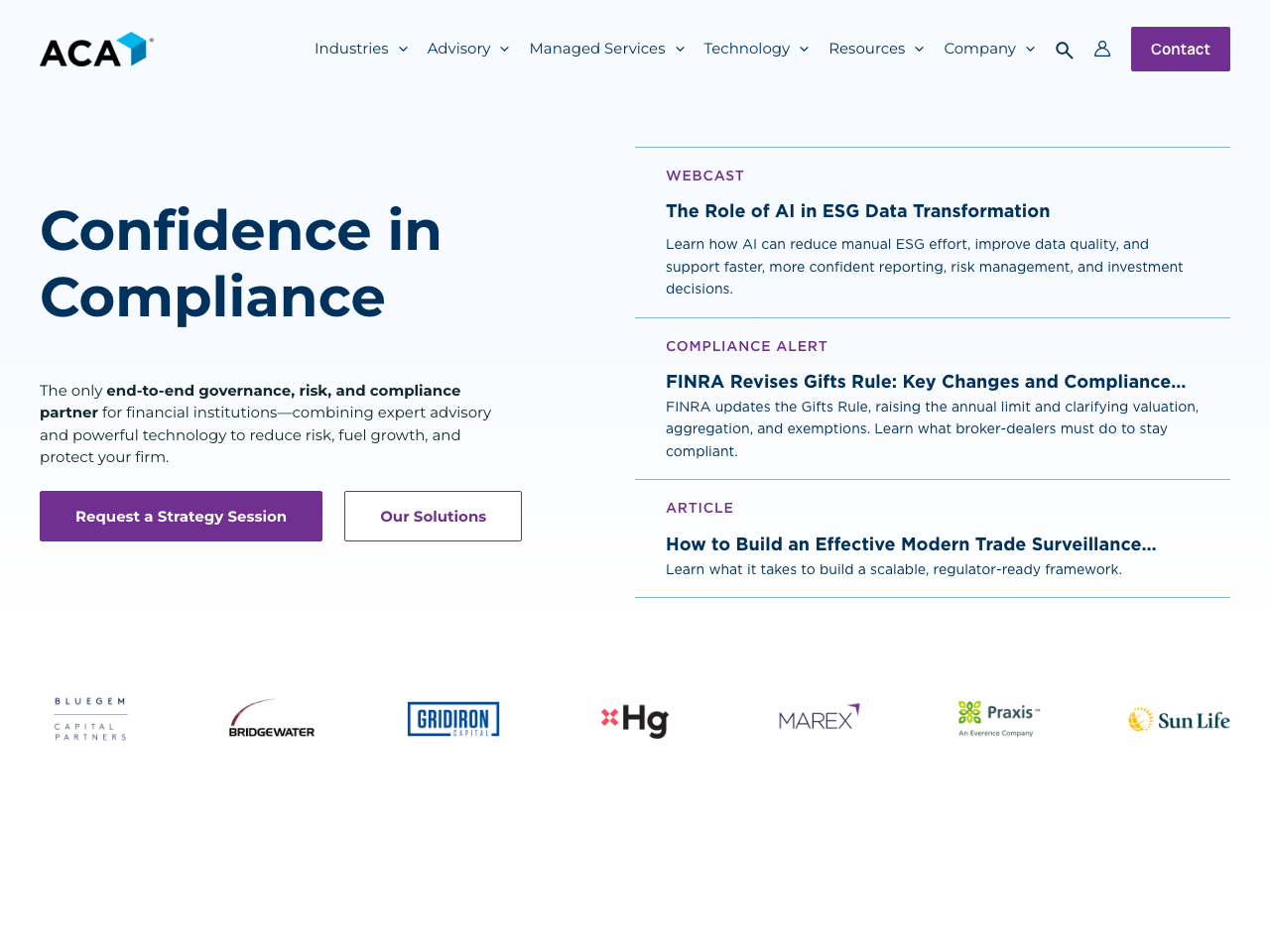 ACA Group screenshot