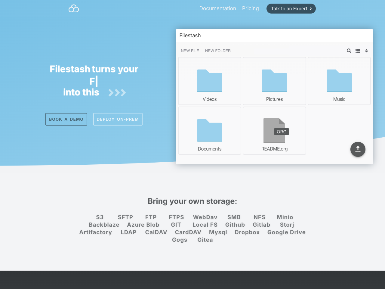 Filestash screenshot