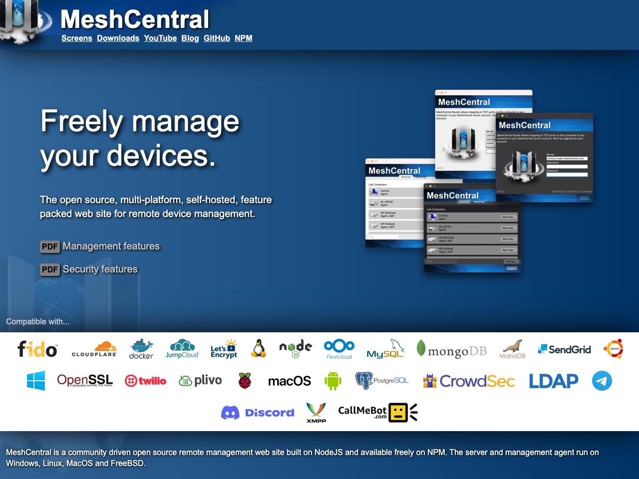 MeshCentral screenshot