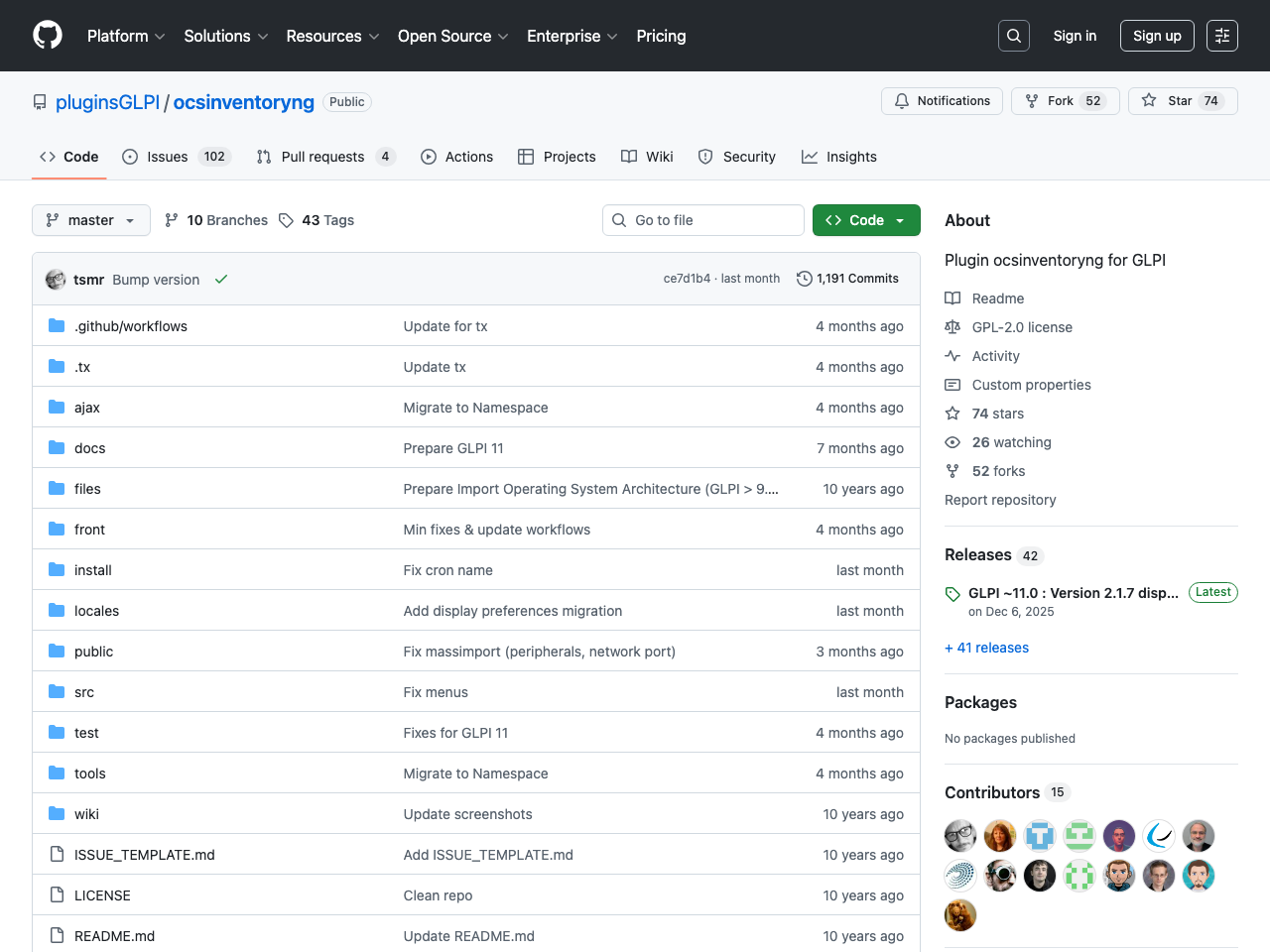 OCS Inventory NG screenshot