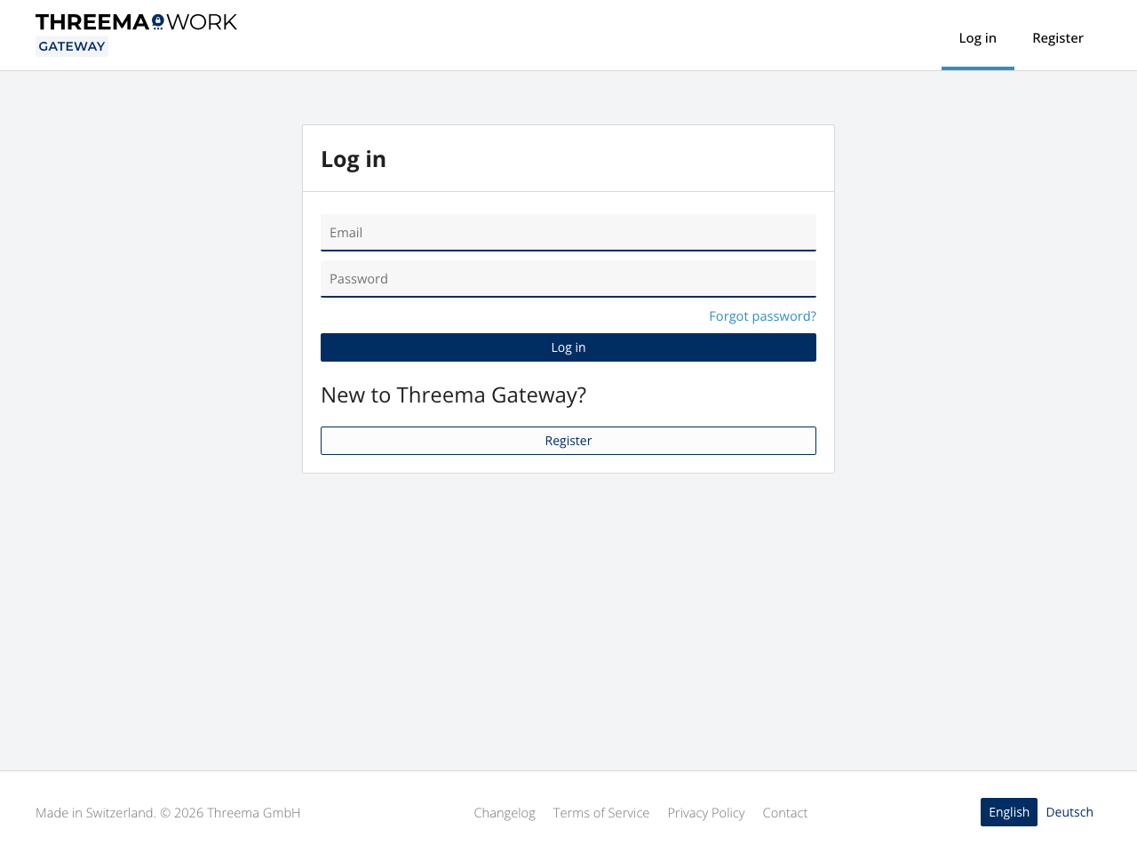 Threema Gateway screenshot