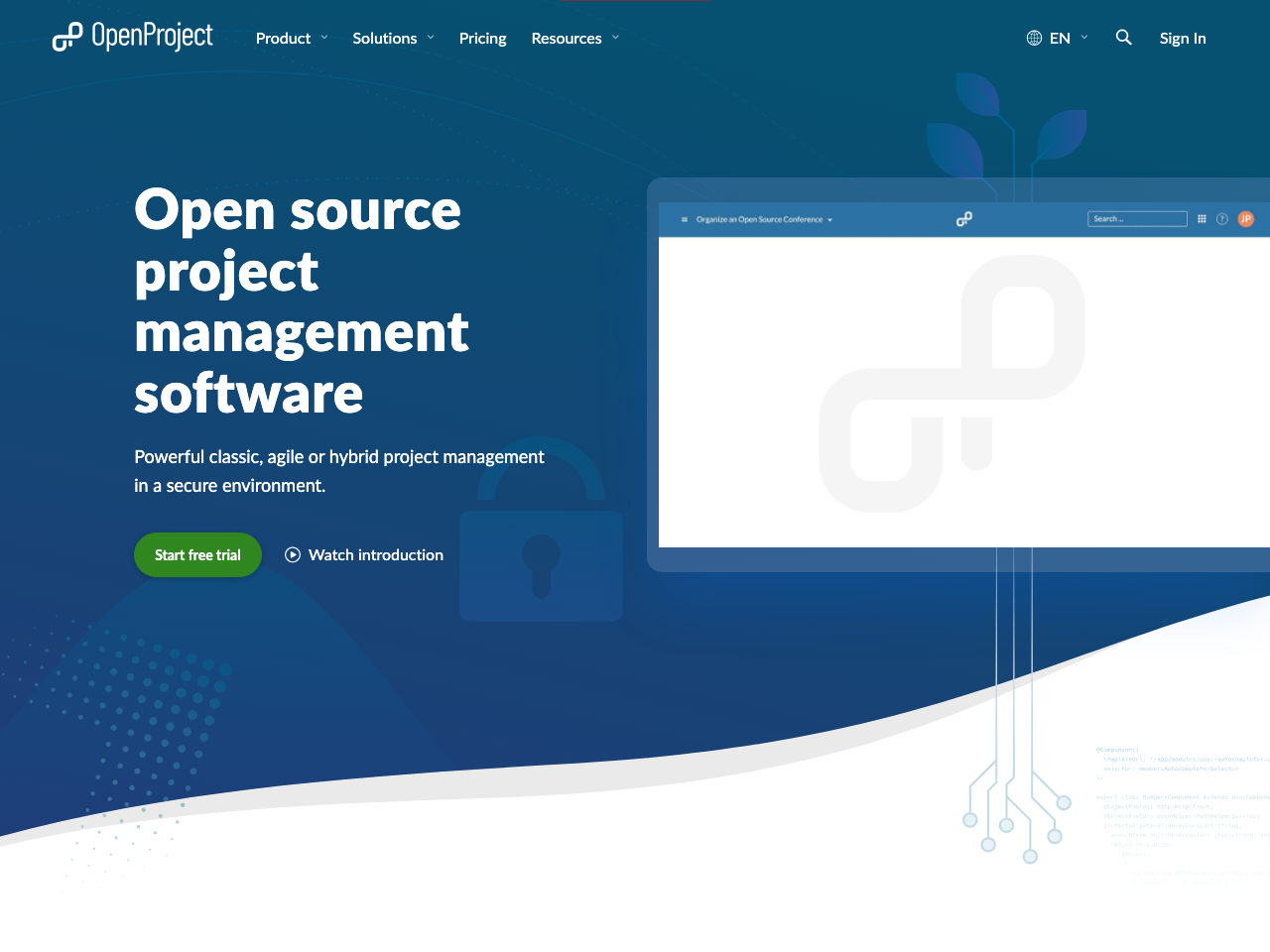 OpenProject screenshot