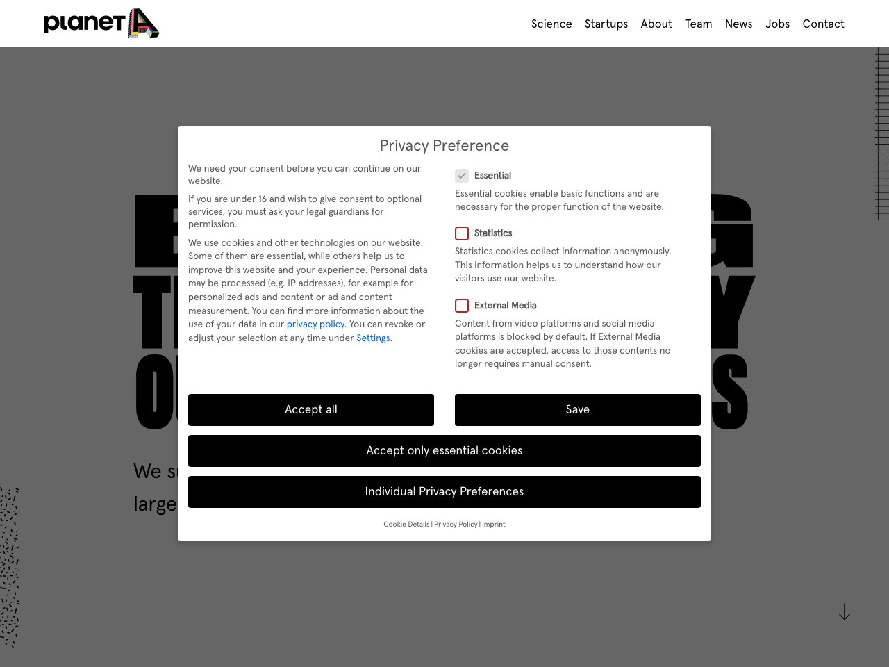 Planet A Ventures screenshot