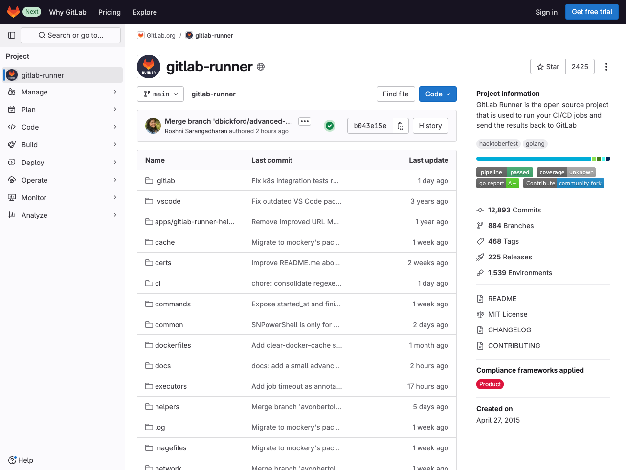 GitLab Runner screenshot