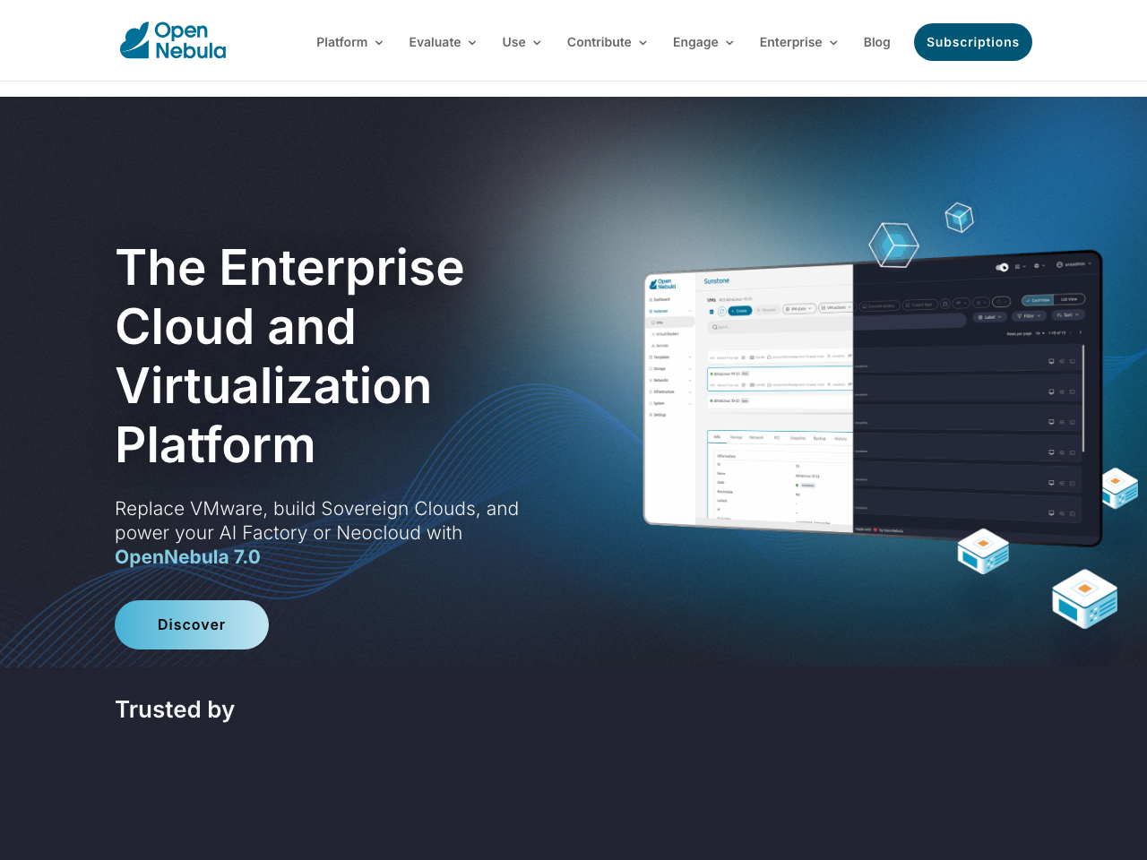 OpenNebula screenshot
