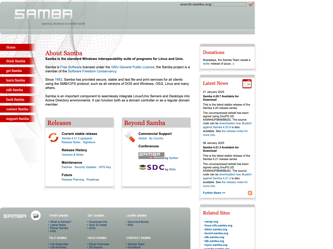 Samba screenshot