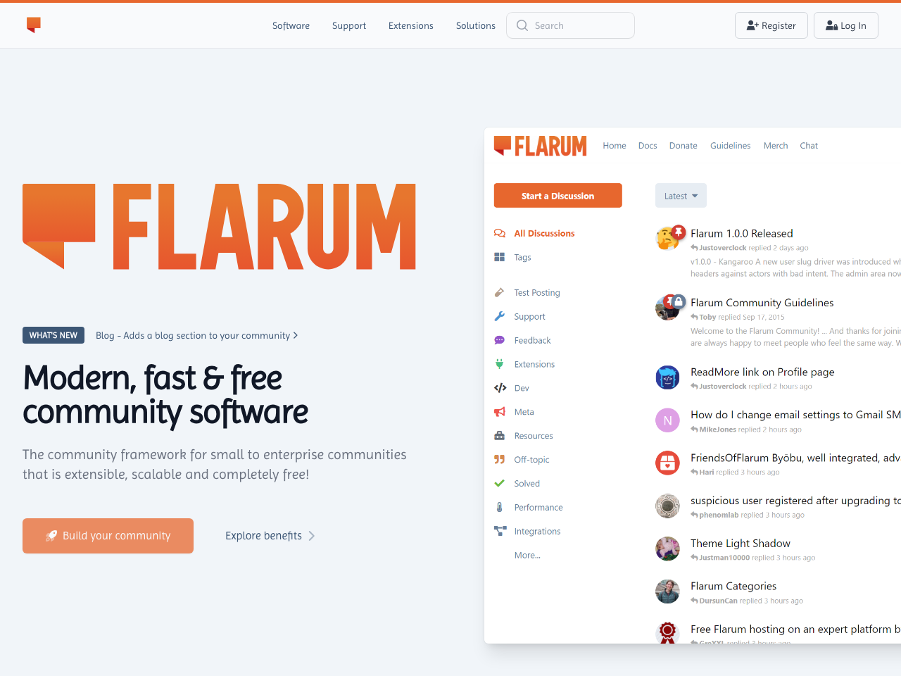 Flarum screenshot