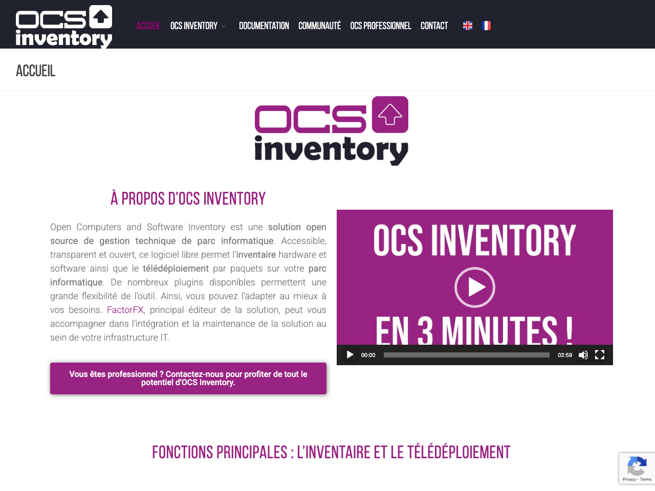 OCS Inventory screenshot