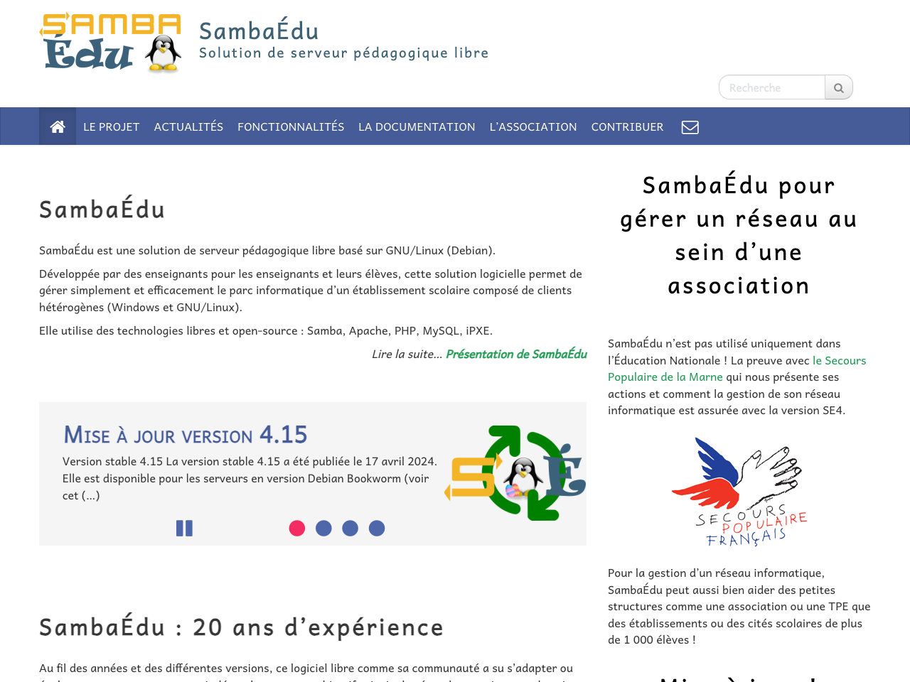 SambaÉdu screenshot