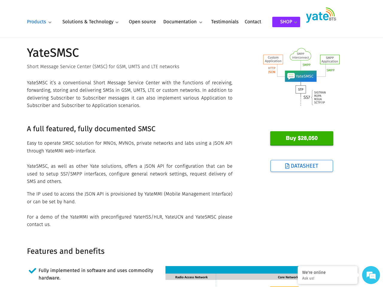 YateSMSC screenshot