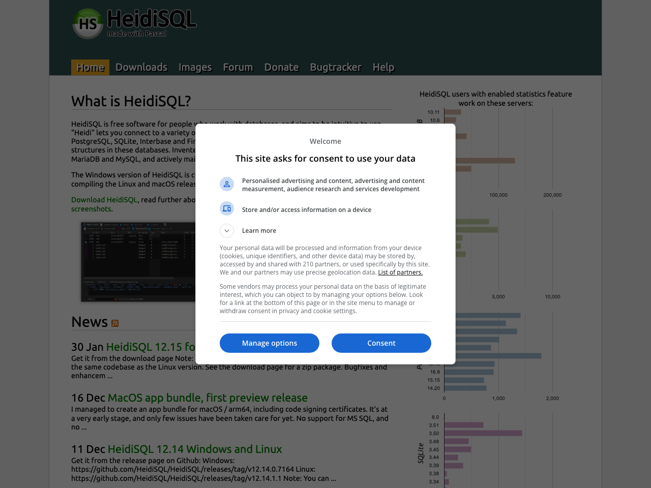 HeidiSQL screenshot