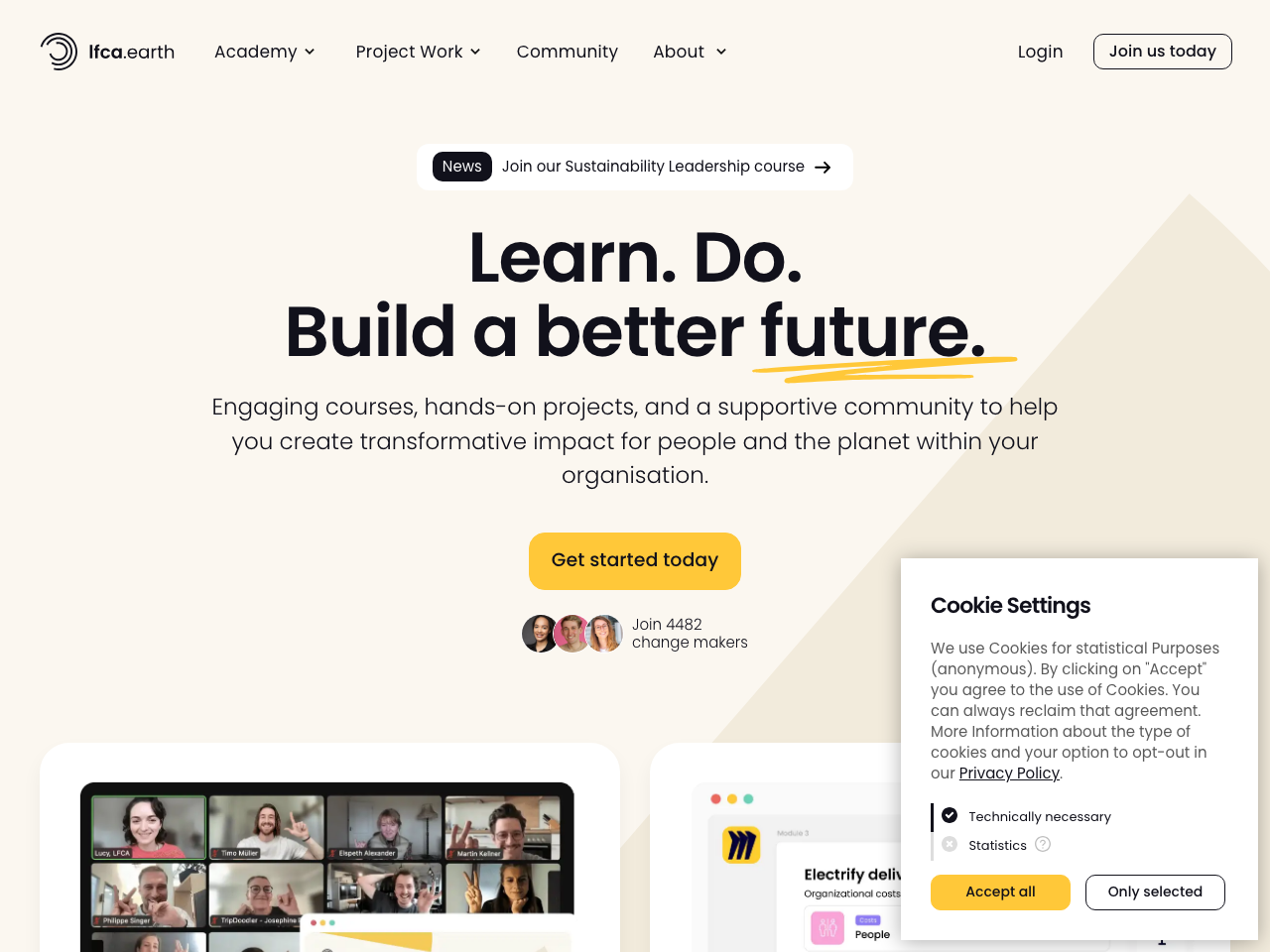 Leaders for Climate Action screenshot