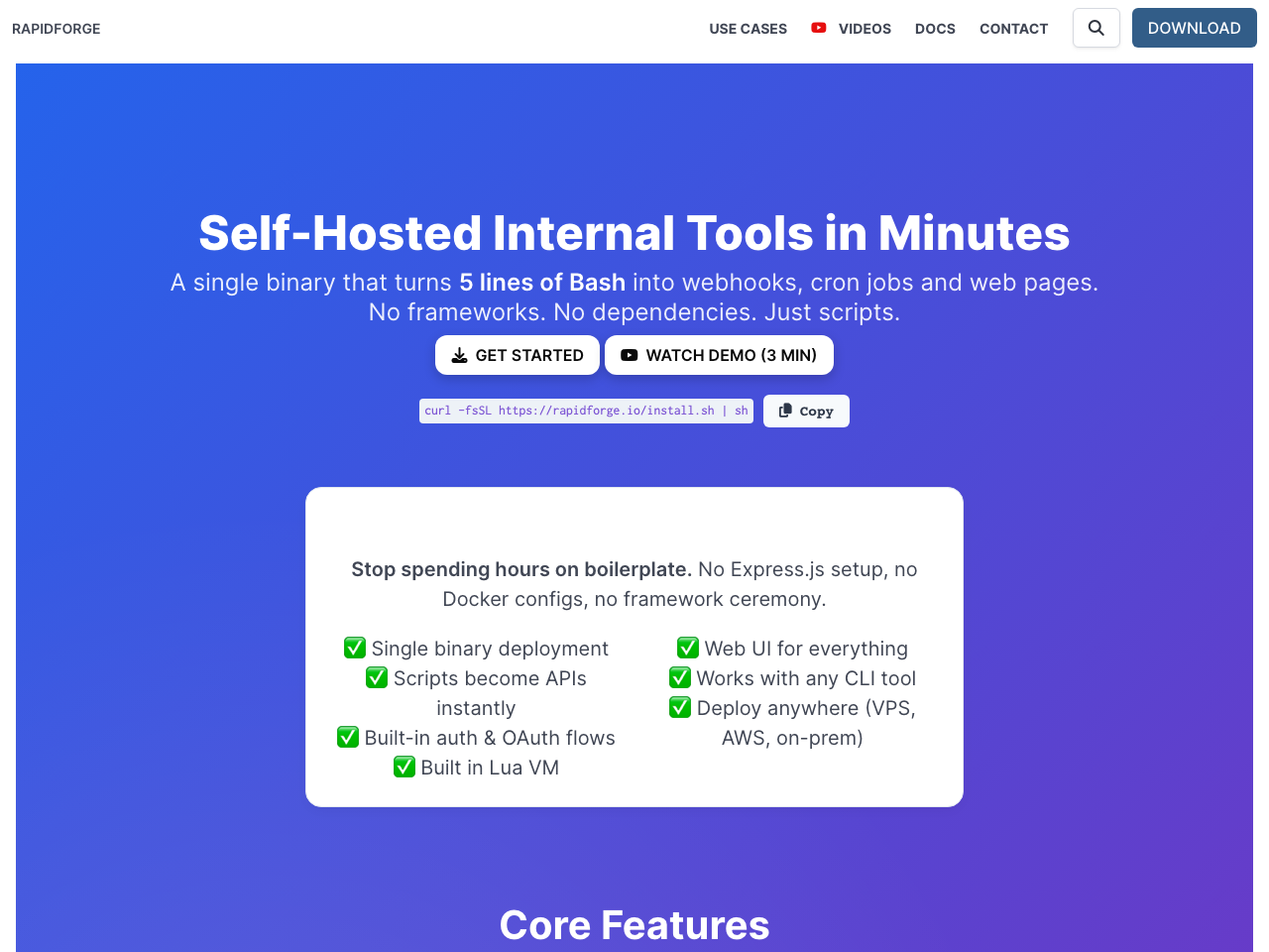 RapidForge screenshot