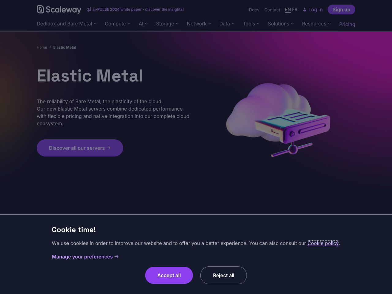 Scaleway Bare Metal screenshot