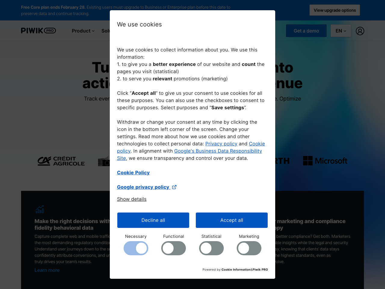 Piwik PRO screenshot