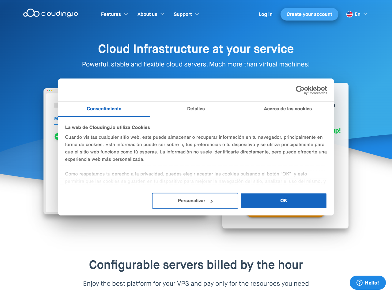 Clouding.io screenshot