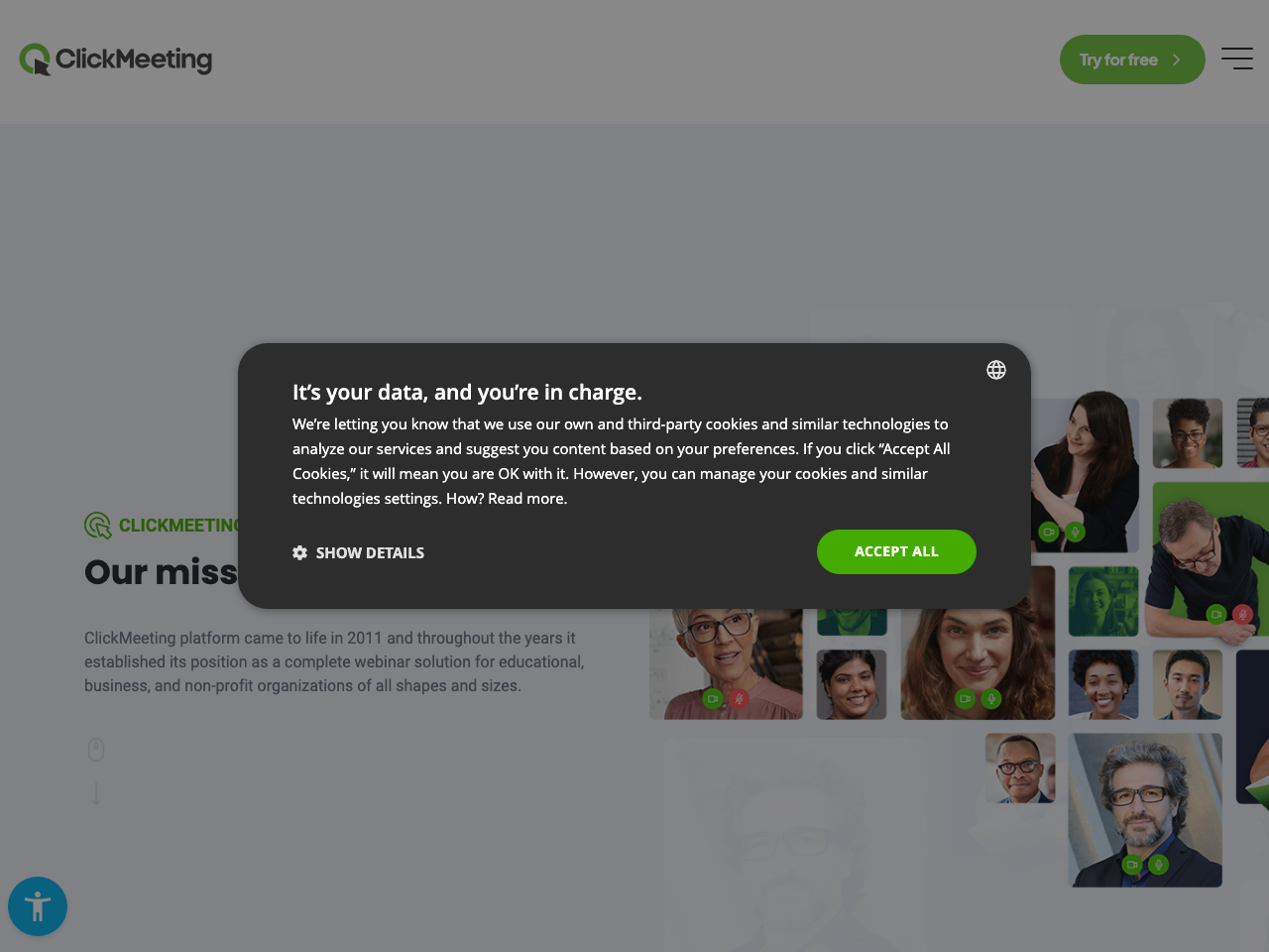 Clickmeeting screenshot