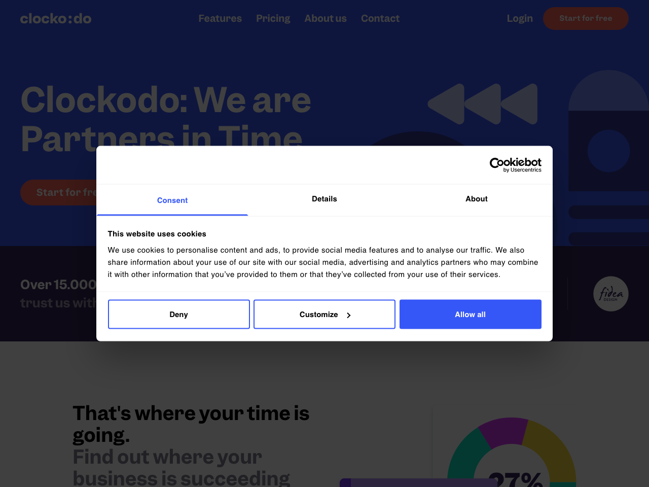 Clockodo screenshot