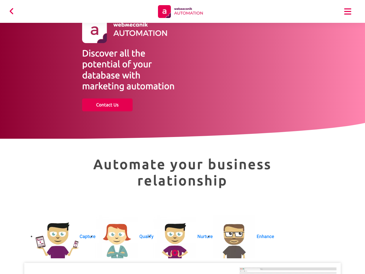 Webmecanik Automation screenshot