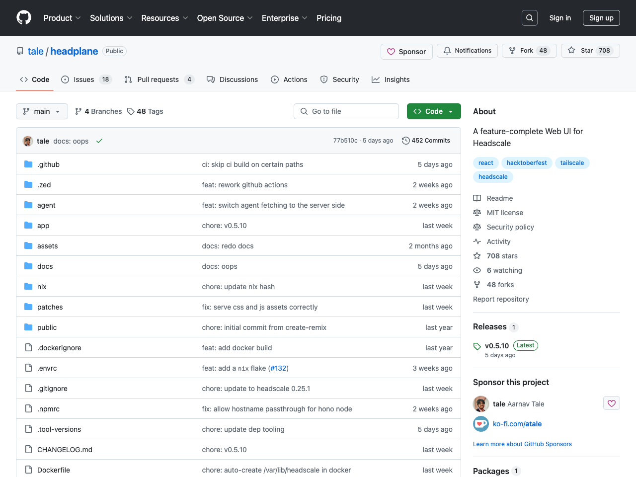 Headplane screenshot