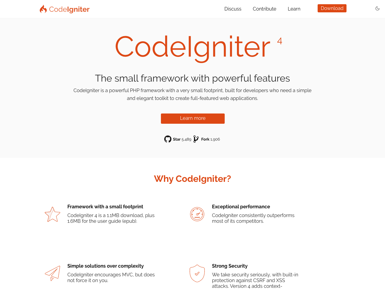 CodeIgniter screenshot