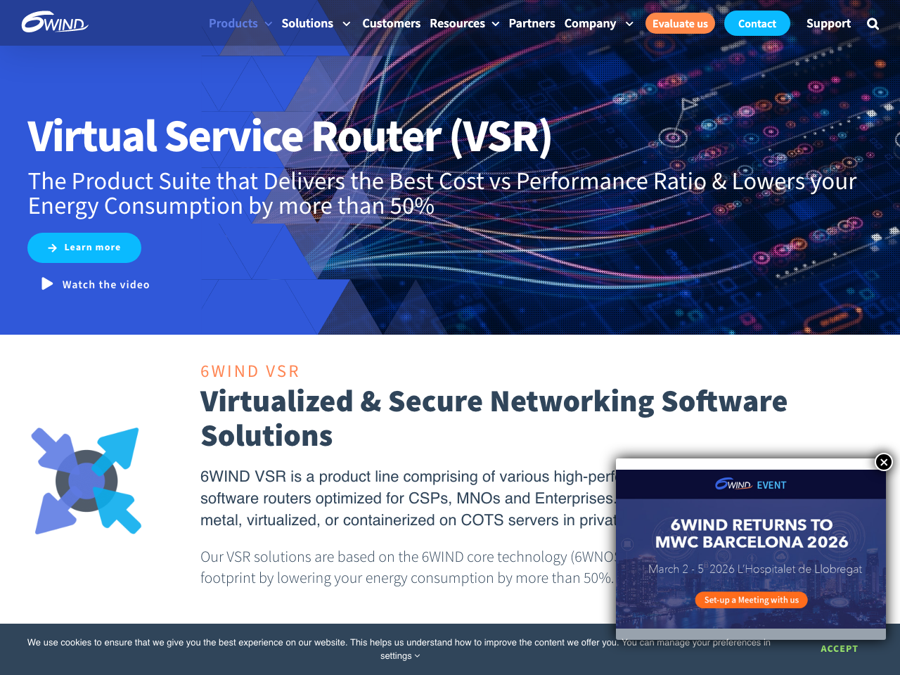 Virtual Service Router (VSR) screenshot